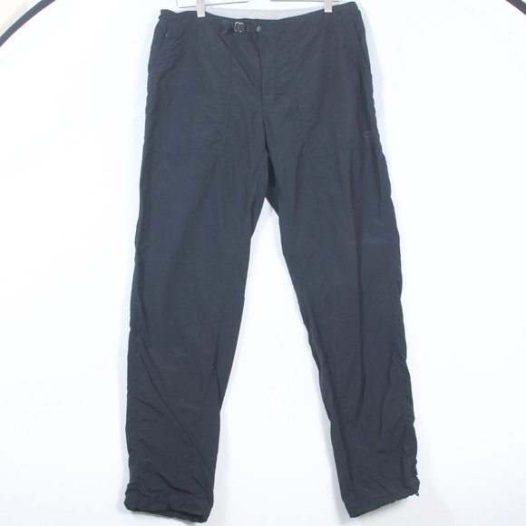 Mountain Hardware L Hiking Pant Black Nylon Belted - Picture 4 of 5